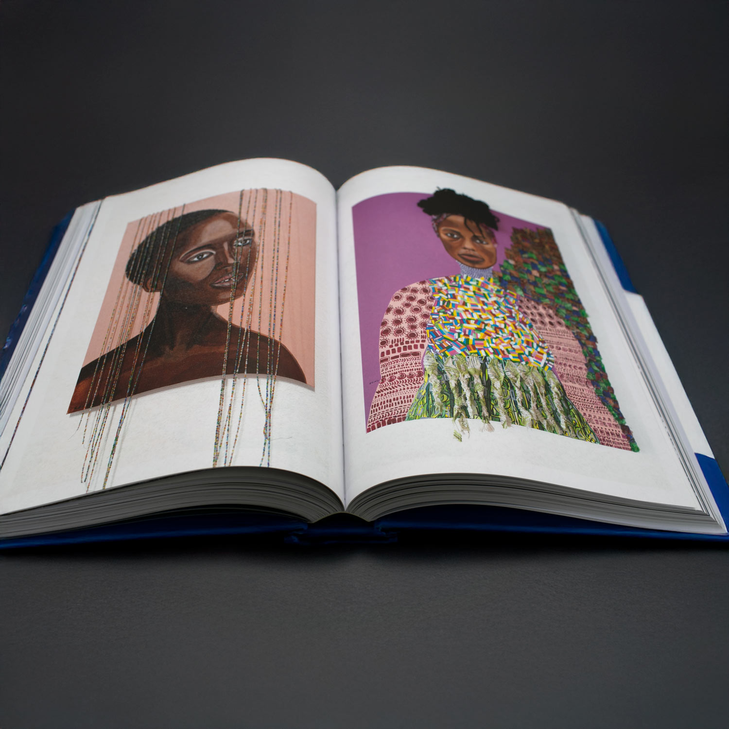 Book displaying artwork by Latoya Lovely